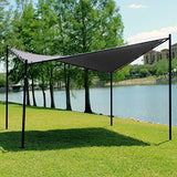 Coolaroo Butterfly Gazebo, Backyard or Patio Gazebo, 99% UV Block, Steel Frame, (13'1" X 13'1"), Charcoal