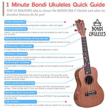 Ukulele Starter Kit - Includes Mahogany Uke, Compression Sponge Case, Aquila Strings, Felt Picks, Tuner, Chord Stamp, Chord Chart, Leather Strap with Live Online Lessons