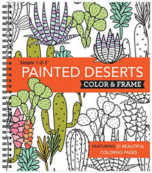 Color & Frame Coloring Book - Painted Deserts