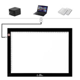 LitEnergy A4 Light Box 9x12 Inch Light Panel Ultra-Thin Only 5mm USB Power Light Table for Tracing