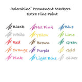 Colorshine Premium Paint Pen Set - Water Based Marker, Extra Fine Tip, 15 Pack, Permanent, Odorless, Safe for Kids, Writes on Easter Eggs, Rocks, Ceramic, Plastic, Metal, Wood, Glass, Plant, Fabric.