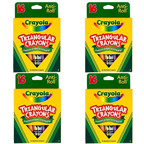 Crayola 16ct Triangular Crayons, 4 Pack