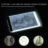 A4 LED Light Box Tracer Ultra-Thin USB Powered Portable Dimmable Brightness LED Artcraft Tracing Light Pad Light Box for Artists Drawing Sketching Animation Designing Stencilling X-ray Viewing