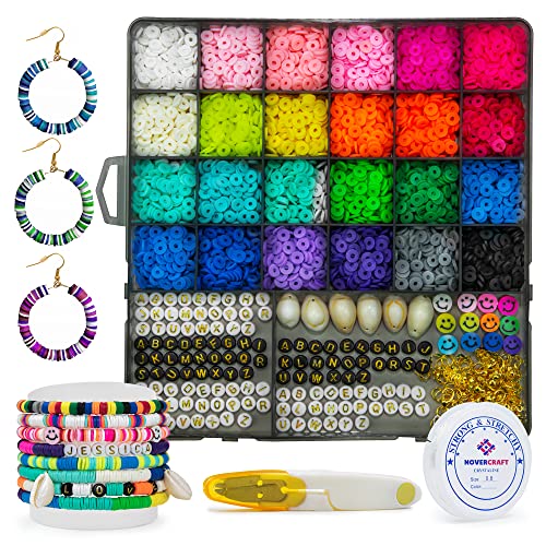 Boho Clay Beads Bracelet Kit Friendship Bracelet Making Kit For Girls  Golden Letter Beads Clay Beads Kit For DIY Jewelry Making
