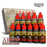 The Army Painter Warpaints Quickshade Wash Set - Miniature Painting Kit of 11 Dropper Bottles with Fluid Acrylic Paint Color Washes