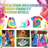 Tie Dye Kit Arts and Crafts 5 Colors Decoration DIY Fabric Dye Set Textile Paint Set Kids Graffiti Dye Powders Kit for Arts Crafts Party(120ML Big Bottle)