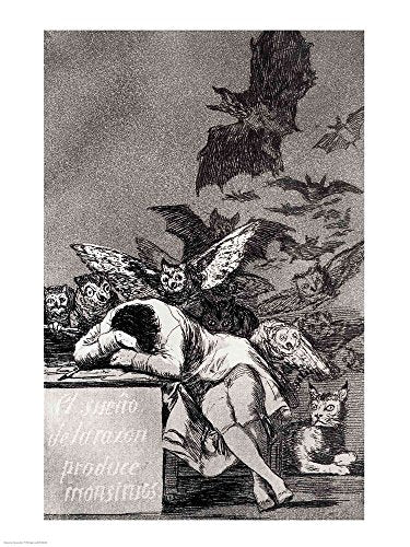 The Sleep of Reason Produces Monsters by Francisco De Goya Art Print, 20 x 26 inches