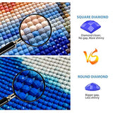 5 Sets Diamond Painting Kits Mountain Range with Sunrise - DIY 5D Diamond Painting Full Square Drill Kits for Adults, Sea of Clouds Sunrise Diamond Paintings for Wall Decor 30.7x15.75 inch