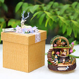 Rylai 3D Puzzles Wooden Handmade Dollhouse Miniature DIY Kit - Fantasy Forest Series Dollhouses for Girls Wood Room & Furniture/Accessories with Furniture & LED & Music Box Best Birthday Gifts