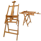 Mont Marte Convertible Studio Easel. Floor Easel Suitable for a Range of Canvas Sizes. Easy Height and Tilt Adjustment.