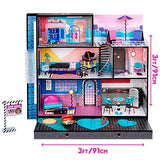 LOL Surprise Home Sweet with Doll– Real Wood Doll House with 85+ Surprises | 3 Stories, 6 Rooms Including Elevator, Tub, Pool, Patio, Living Room, Kitchen, Piano Bedroom, Bathroom, and Fashion Closet