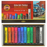Koh-i-noor Toison D'or - 12 Round Extra Soft Pastels. 8552