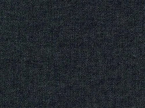 Robert Kaufman Washed Cotton Denim Dress Fabric Black - per metre