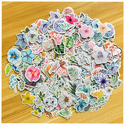440 pcs Forest Plant Flowers Decals, Plant Flower Vintage Botanical Petals Scrapbooking Sticker for Laptop Scrapbook Suitcase Diary Notebooks -10 Styles of Flowers