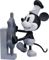 Good Smile Steamboat Willie: Mickey Mouse (1928 Black & White Version) Nendoroid Action Figure, Multicolor