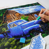 5d Diamond Painting Kits for Adults Full Drill 13.7x17.7 Inch Cabin Square Cross Stitch Patterns Diamonds Arts Crafts Paintings Truck Scenery Rhinestones Dot Home Wall Art Decor 35x45cm 32 Colors
