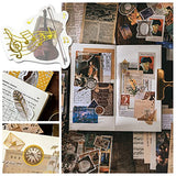 Vintage Scrapbook Sticker Paper Pack 260 Pcs Retro Aesthetic Stickers Scrapbooking Supplies for Journaling Scrapbook Notebook Album Bullet Journals Wall Art