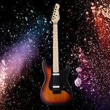Asmuse 39 Inch Electric Guitar Beginner Kit Full Size HSS for Starter Bundle with Amplifier, 6 Extra String, Picks, Gig Bag, Shoulder Strap, Digital tuner, Cable