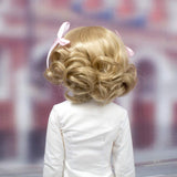 MUZI WIG SD/BJD Doll Wig Hair with Bang Long Roman Curly High Temperature Fiber Tan Color Wigs for 1/3 BJD Dolls