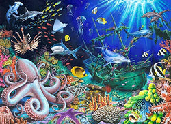 Reofrey 5D Diamond Painting Kit Ocean World Full Drill, Sea Turtle Animal Paint with Diamonds Art Rhinestone Cross Stitch Craft Decor for Home Decoration(30x40 cm/ 12x16 inch)