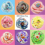 Butter Slime Kit 34 Packed Two-Toned Colorful Slime, Stress Relief Toys, Party Favors for Kids Girl Boys Kids 6 7 8 9 10 11 12