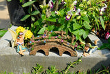 Twig & Flower The Magical Garden Fairy Bridge with Hand Painted Flowers & Vines