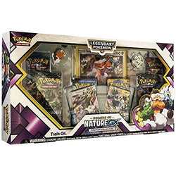 Pokemon TCG: Forces of Nature GX Premium Collection | Collectible Trading Card Set | Features 2 Ultra Rare Foil Promos of Tornadus-GX and Thundurus-GX, 6 Booster Packs, Collectors Pin, Coin & More