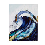 Madison Park, Liquid Waves 2 Piece Set Wall Art, Gel Coated Canvas, Modern Contemporary Design Colorful Rolling Wave, Global Inspired Painting Living Room Accent Décor, Blue Multi, 22 x 28