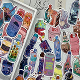 50PCS Kawaii Stickers Cartoon Drink Stickers Aesthetic Stickers Laptop Water Bottles Phone Skateboard Waterproof Decal Vinyl Sticker Pack for Teens