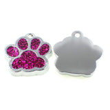 HAN SHENG 40 Pcs Animal Cat Dog Paw Chunk Charms Pendants Crystal Beads Jewelry Findings for DIY Jewelry Making Necklace Bracelet (Multicolor)