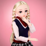 W&HH 1/4 BJD SD Doll,18Inch 18 Ball Jointed Dolls,Valentine's Gift Toy Suitable Agegroup 3+