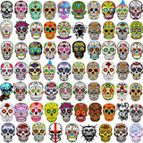 PerKoop 210 Pieces Skull Vinyl Stickers Waterproof for Water Bottle Sugar Skull Decal Dia de Los Muertos Mexican Day of Dead Sticker for Laptop Travel Luggage Skateboard