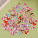 Pack of 250pcs Cute & Sweet 3D Nail Charms for Acrylic Nails, Perfect for Nail Art Decorations & DIY Accessories Crafts，Flower Bee Pineapple Bear Charms for Nail (#1-Multi-Color)