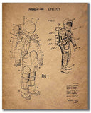 Space Patent Prints - Set of 4 Vintage Wall Art Photos