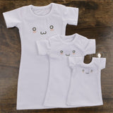 Dovewill Cute Short Sleeve Long T-Shirt Clothing Outfit FIT FOR 1/3 BJD SD LUTS Dolls White