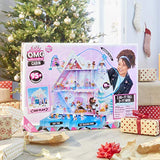 LOL Surprise OMG Winter Chill Cabin Wooden Doll House with 95+ Surprises, Hot Tub and Real Ice Skating Rink- Accessories and Furniture Dolly Toddler Toys -Multicolor