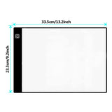 Ligtek A4 LED Light Pad with Detachable Sheet - USB Powered Light Box Dimmable Brightness Light Board for Artists Drawing Sketching Animation Designing Stencilling