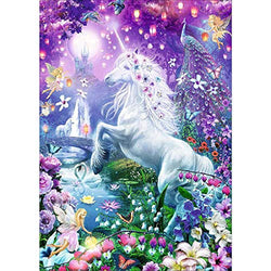 3ABOY 5D Diamond Painting Unicorn Kits for Adults,Diamond Art Unicorn Kits for Kids Animals for Home Wall Decor(The Dream unicorn11.8X15.7Inch)