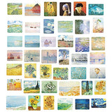 Doraking 200PCS Middle Size Art Theme Scrapbook Washi Stickers for Scrapbooking Diary Decoration, Arts Famous Painting Stickers, Van Gogh Works Stickers (Impressionist Arts)