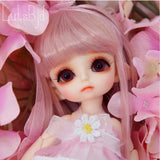 Bjd Doll Sd Doll 1/8 16cm 6.2 Inches Girl Toy Elf Doll Joint Doll Simulation Doll Clothes + Wig + Facial Makeup