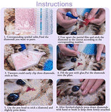 QIN.J.FANG-MY Fashion Decoration 5D DIY Diamond Painting Betty Boop Diamond Mosaic Cartoon Picture Cross Stitch Full Embroidery Needlework Kits Gift 40X50cm