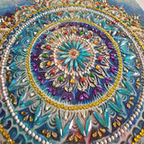 HXYQMMY DIY 5D Diamond Painting by Number Kits,Cross Stitch Partial Drill Crystal Rhinestone Diamond Embroidery Paintings Pictures Arts Craft Great for Home, Office, Wall Decor (Persian flower01)