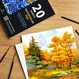 MEEDEN 9x12" Watercolor Paper Pad, 2 Pack 20 Sheets Cold Press, 140lb/300gsm, Techniques, and Mixed Media, Acid-Free Paper, Art Drawing, and Watercolor Paint Sketch Supplies