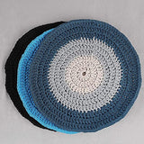 SJ SHINEJING T-Shirt Yarn Fettuccini Zpagetti-Knitting Crocheting Bags Bowls DIY Handicraft and Home Decor Yarn 3 Pack (Turquoise)