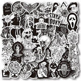 50 PCS Goth Stickers Pack, Vinyl Witch Stickers Skull Stickers, Laptop, Water Bottel, Guitar Decoration, Waterproof Decal Sticker for Adults Teens