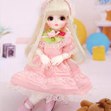SD BJD Doll 12 Ball Jointed Doll DIY Toys with Full Set Clothes Shoes Wig Makeup Best Gift for Girls,Blueeyeball