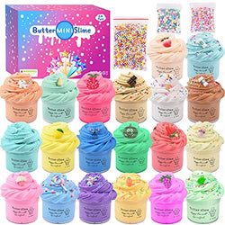Super Slime with 20 Pack Mini Butter Slime Kit, Include Stitch Oreo Coffee Slime, Soft Stretch and Non-Sticky,Scented Slime Party Favor,Stress Relief Slime Putty Toy for Girls Boys