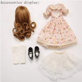 W&Y Children's Creative Toys 1/4 BJD Doll 16Inch 41CM Ball Jointed Dolls + Makeup + Clothes + Shoes + Wigs + Doll Accessories DIY Toys Surprise Gift