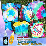 Tie Dye Kit, 32 Colors Fabric Dye Set for Adults and Kids, 203 Pack All-in-1 DIY Tie Dye with Pigments, Rubber Bands, Gloves and Table Covers for Craft Arts Supplies Group Party