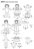 Simplicity Patterns Raggedy Ann & Andy Dolls Size: Os (One Size), 8043